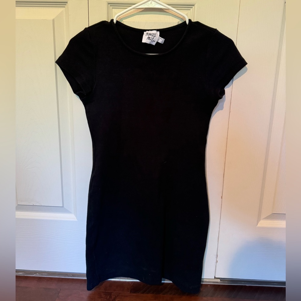 Princess Polly black tight T- Shirt dress